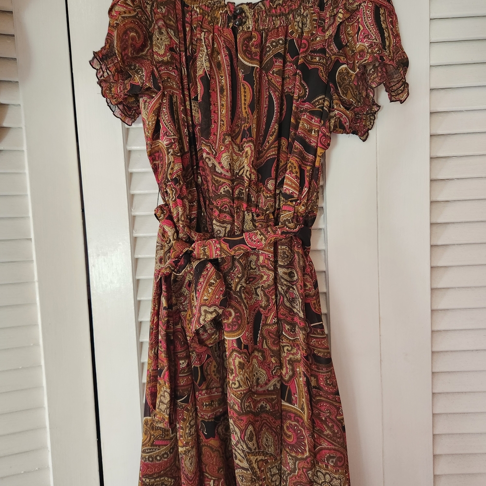 Macy's Multicolor Paisley Midi Dress